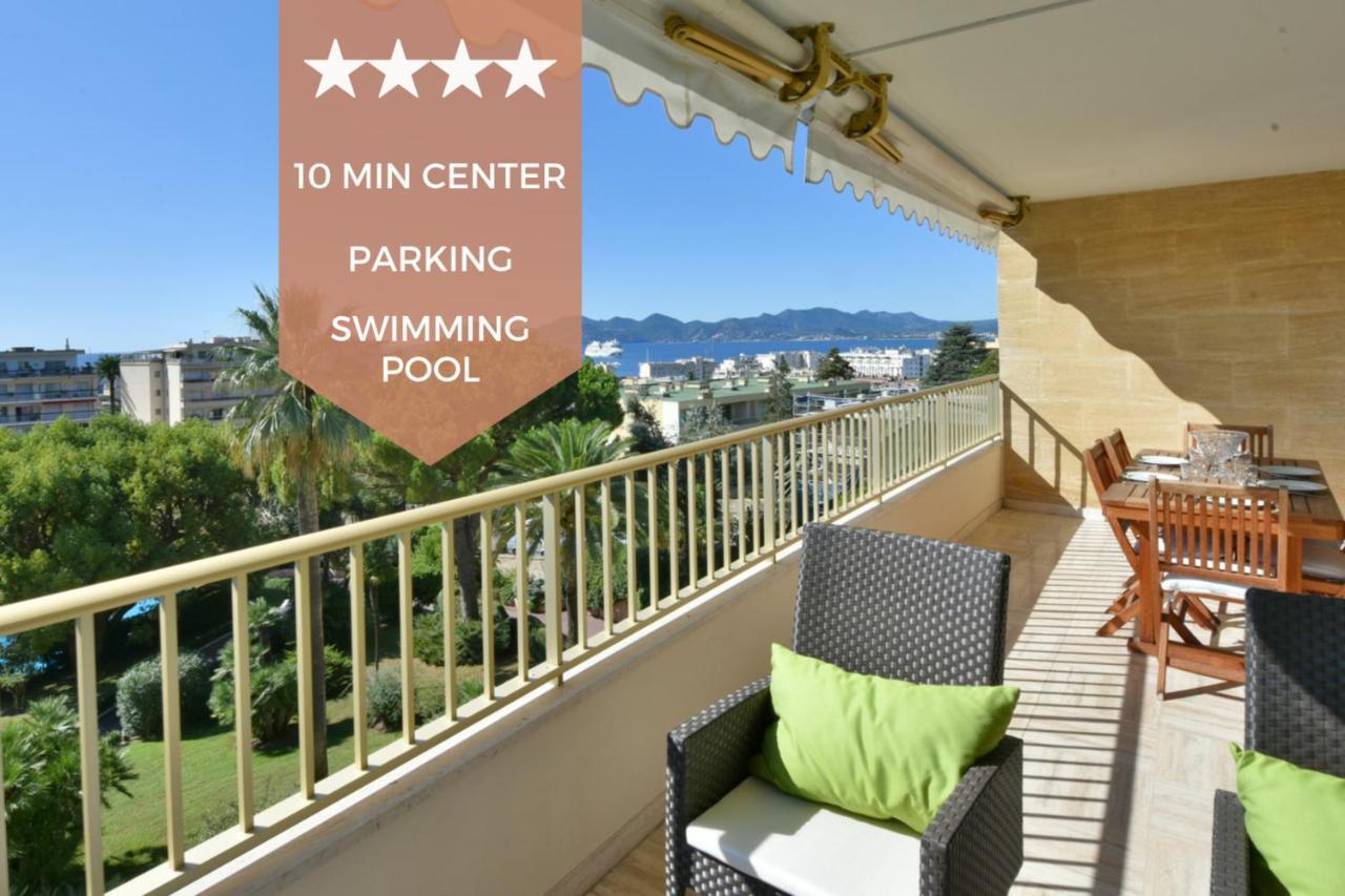 Close To Downtown Cannes Swimming Pool And Sea View Экстерьер фото